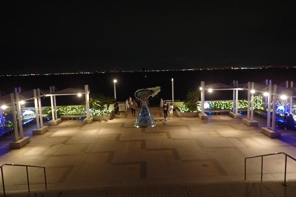 夏のイルミネーション彡 海ほたる 東京湾に浮かぶパーキングエリア